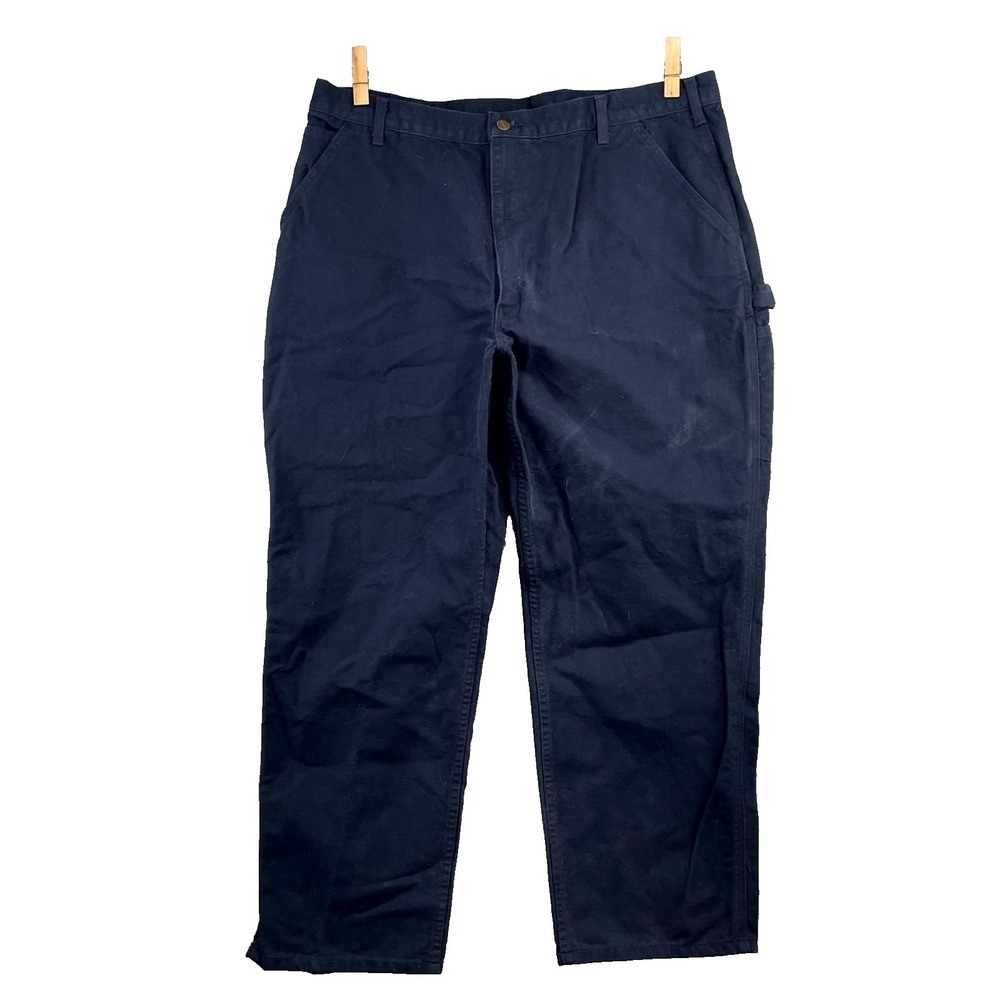 Carhartt Loose Straight Washed Duck Dungaree Carpenter Pants Men 40x30* Workwear